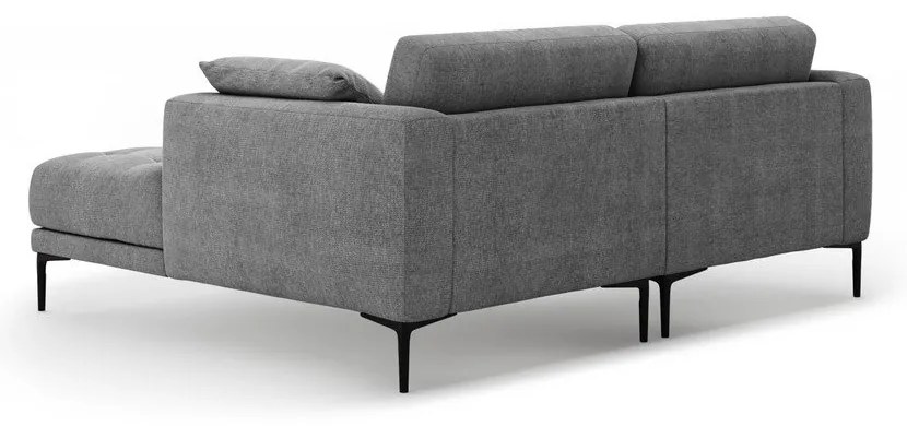 Divano angolare grigio (con penisola a destra/con chaise lounge) Bemy – Micadoni