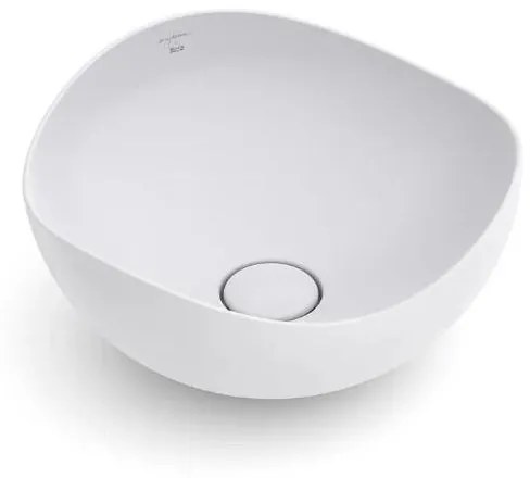 Lavabo da appoggio irregolare in ceramica beige