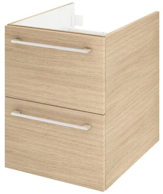 Mobile da bagno sotto lavabo SENSEA Remix rovere lucido L 60 x H 58 x P 33 cm 2 cassetti, lavabo non incluso