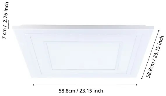 Eglo 900961 - Plafoniera LED RGBW dimmerabile ALBARCA LED/29W/230V + +TC