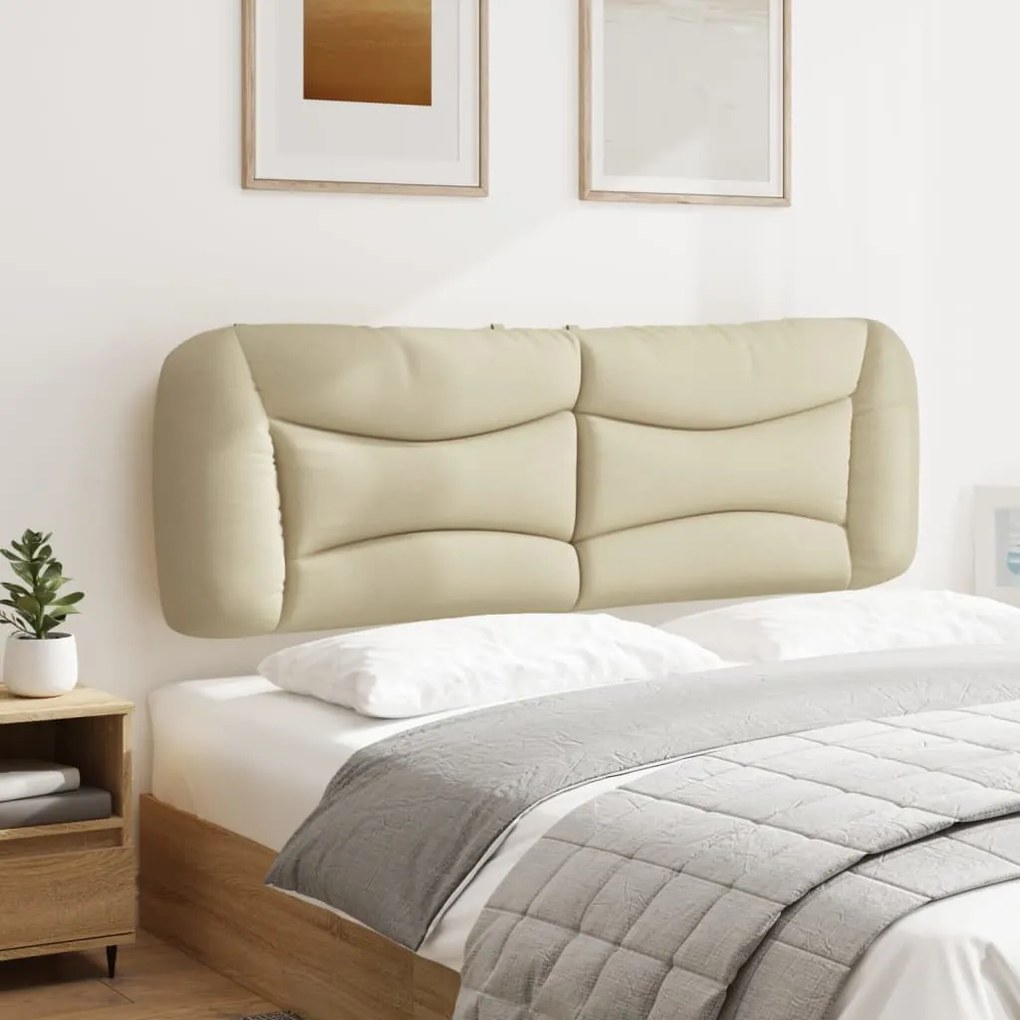 Cuscino testiera crema 160 cm in tessuto