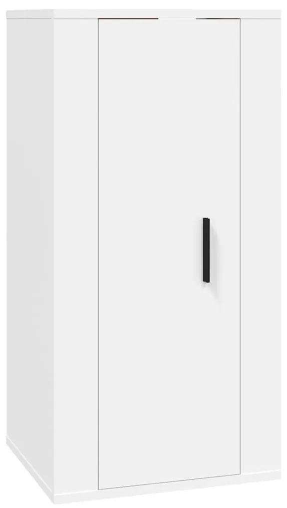 Mobile porta tv a parete bianco 40x34,5x80 cm