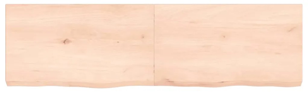 Ripiano a parete 140x40x6 cm legno massello rovere non trattato