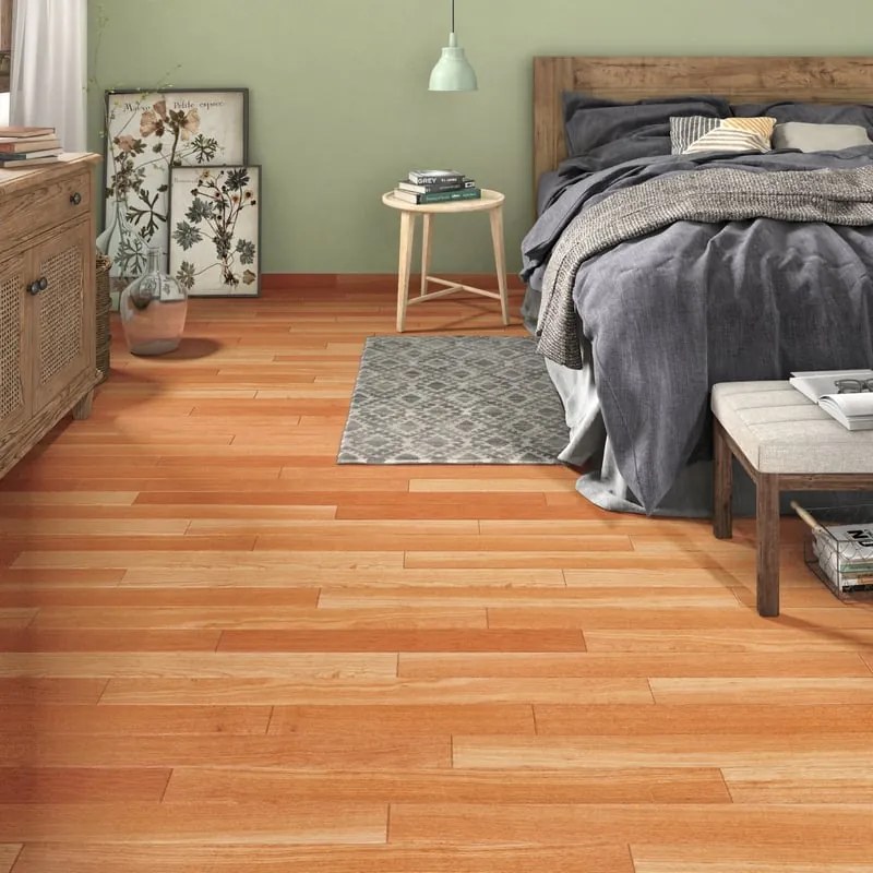 Parquet massello S in ambrato verniciato e spazzolato select sp. 15/5 mm 1.296 m²