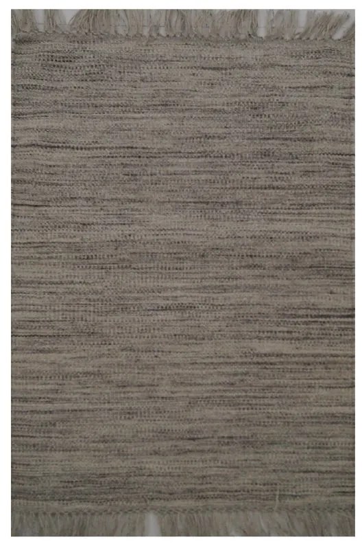 Tappeto Kilim lana natura naturale, L 170 x L 120 cm