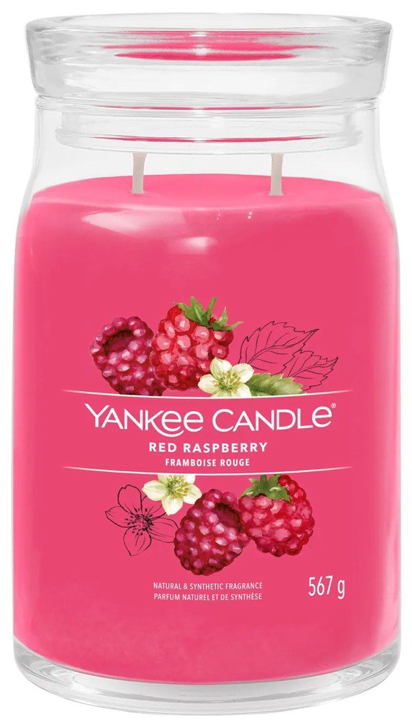 Red Raspberry, candela in giara grande Yankee Candle