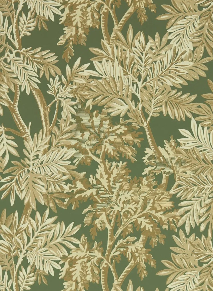 Sanderson Tapete Tapestry Trees - Woodland Green