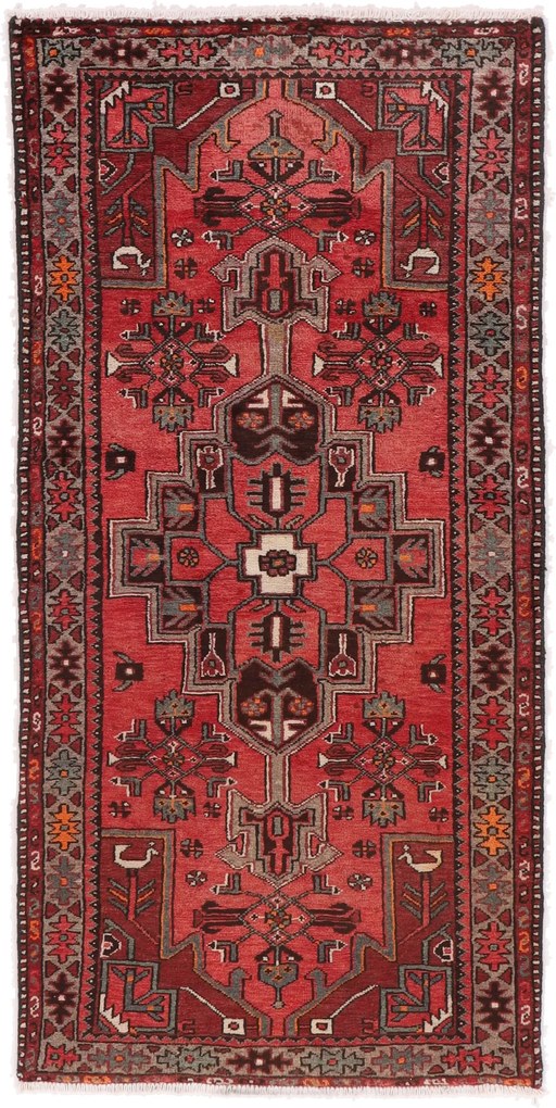Hamedan Tappeto persiano 90x190 (Iran) Annodato A Mano