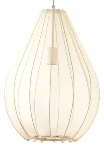 Lampadario beige con paralume in tessuto ø 38 cm Itela - Light &amp; Living
