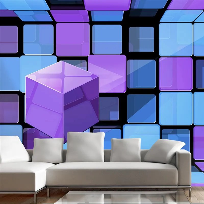 Fotomurale  Rubik's cube: variation  Colore Blu, Dimensioni e Misure 300x210