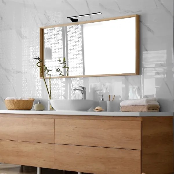 Lampada da parete per bagno SHINE LED/11W/230V 45 cm IP44 nera