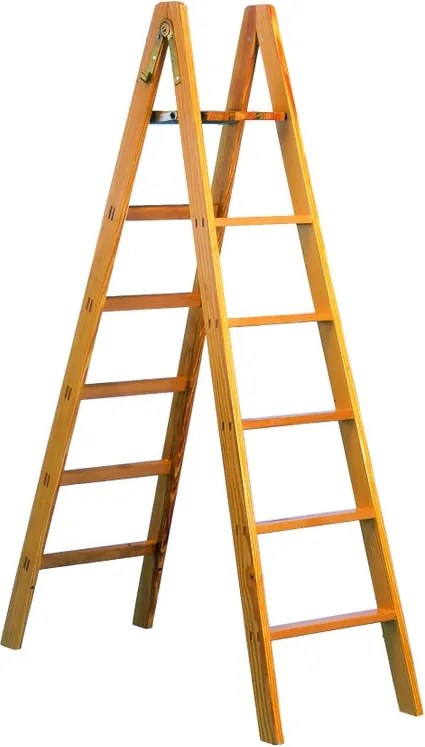 Scala FACAL Pittore in legno 9 gradini portata massima 100 kg EN 131 per lavori fino a 4 m