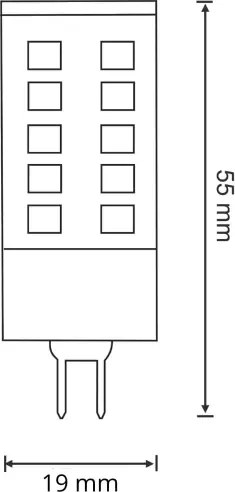 Lampadina LED G9/4W/230V 6500K