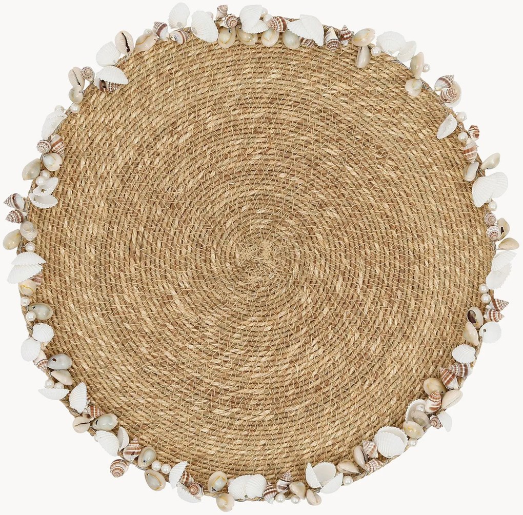 Set di 6 tovagliette americane rotonde Cauri