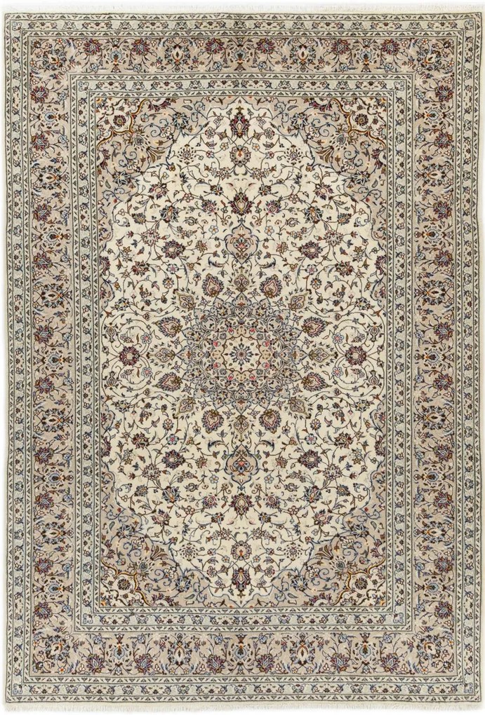 Kashan Tappeto 210 x 300 (Iran) Annodato A Mano