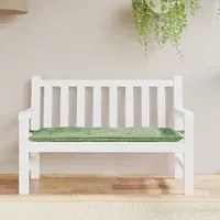 Cuscino Panca Giardino con Motivo a Foglie 120x50x7 cm Tessuto 361599