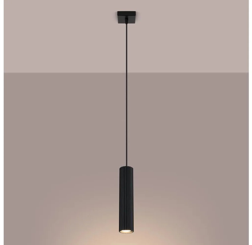 Brilagi - Lampadario a sospensione con filo CRESTO 1xGU10/10W/230V nero