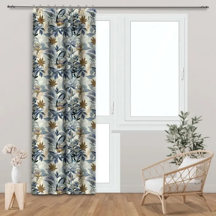 VidaXL Tende Oscuranti con Anelli in Metallo 2 pz Avorio 140x245 cm