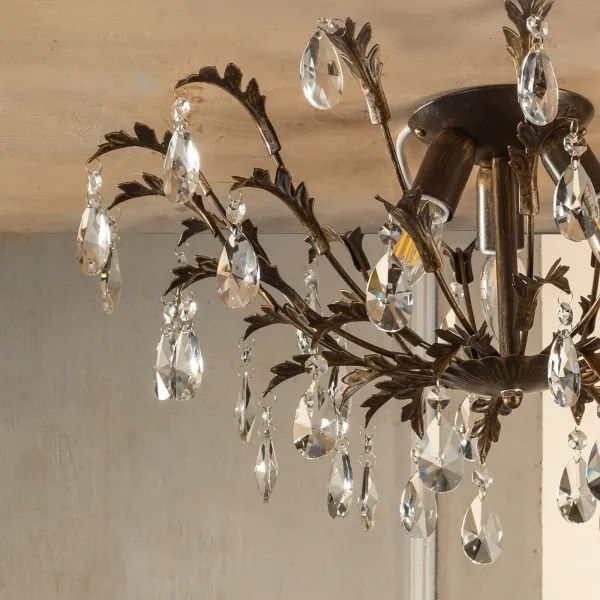 ONLI - Plafoniera TERESA 3xE14/6W/230V bronzo