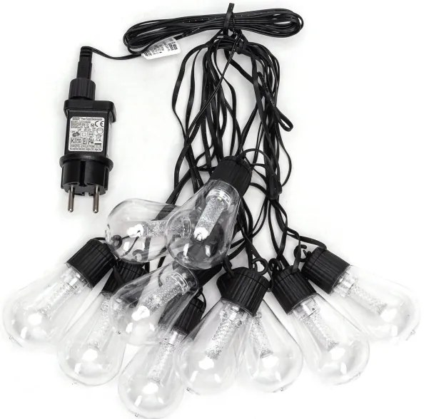 Aigostar - Catena decorativa da esterno LED 10xLED/8m IP44 bianco freddo