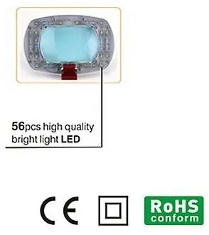 Lampada da tavolo LED con lente d'ingrandimento LED/7W/230V 6500K bianco