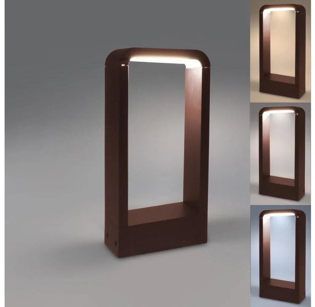 Brilagi - Lampada da esterno LED BARI LED/7W/230V 3000/4000/6000K marrone IP54 30 cm