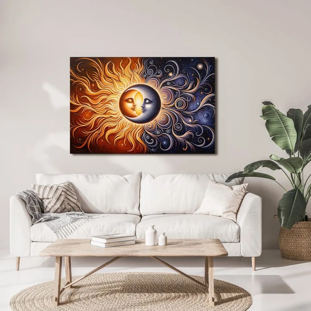 Quadro su tela – Armonia di sole e luna
