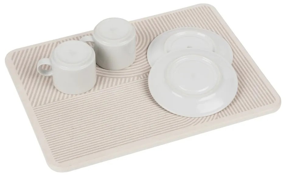 Tappetino scolapiatti beige in diatomite 40x30 cm Damon – Wenko
