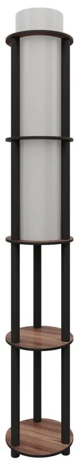 Lampada da terra con ripiani NOTO 1xE27/40W/230V marrone/nero