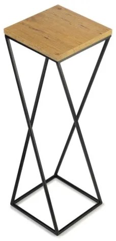 Portafiori LOFT 70x24 cm nero/marrone