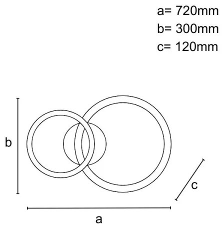 Plafoniera dimmerabile a LED/55W/230V 3000-6500K + telecomando
