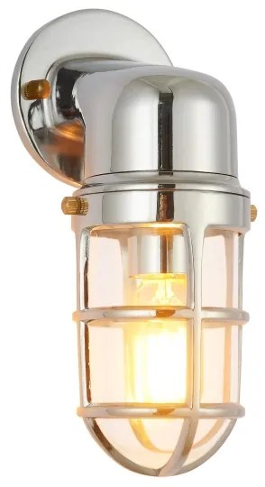 Applique da esterno LUND 1xE27/12W/230V IP44 cromo