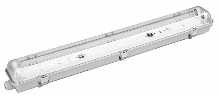 Plafoniera IP66 per 2 tubi LED 60cm - (Unilaterale) - Serie Professional Plafoniera  per 2 tubi LED da 60cm