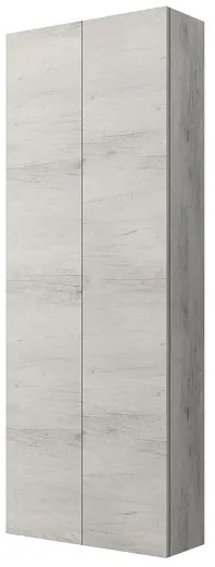 Colonna doppia sospesa 60X22 cm a 2 ante reversibile Quercia Bianco