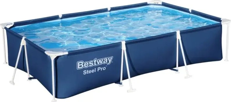 Piscina fuori terra con struttura rettangolare Bestway splash frame' blu navy 300x201x66 cm - cod. 56043