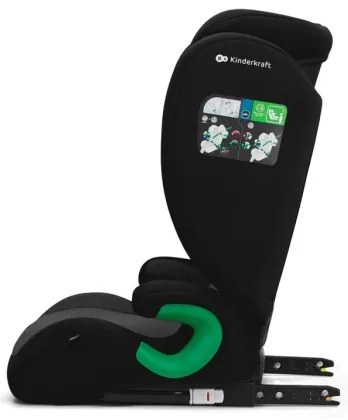 KINDERKRAFT - Seggiolino auto JUNIOR FIX 2 (100-150 cm) Graphite nero
