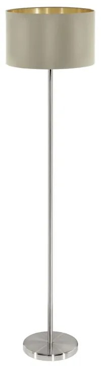Lampada da terra Maserlo in acciaio, H 151 cm, E27 MAX60W EGLO