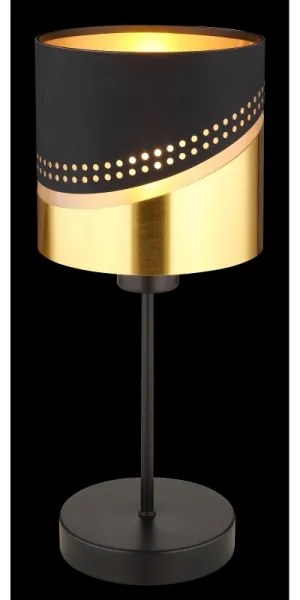 Globo 54046T - Lampada da tavolo OR 1xE27/40W/230V diametro 16 cm nero/oro