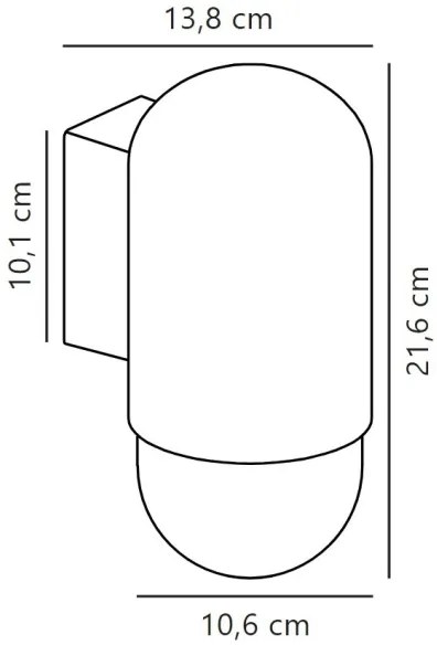 Nordlux - Applique da esterno HEKA 1xE27/60W/230V IP54 nero