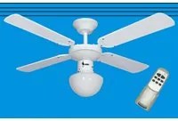 ventilatore a soffitto con telec+luce d 105 bianco 95214