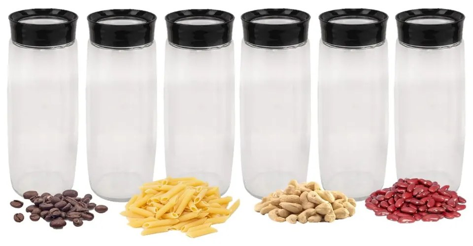Set di 6 contenitori in vetro per alimenti - Hermia