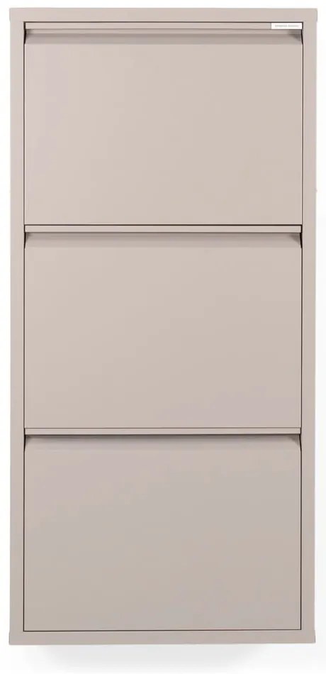 Scarpiera in metallo grigio-beige Billy - Spinder Design
