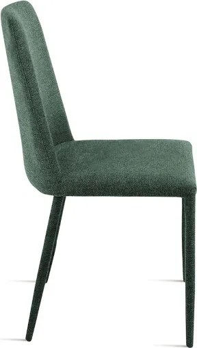 Sedia imbottita in tessuto Verde ETTORE 2 sedie