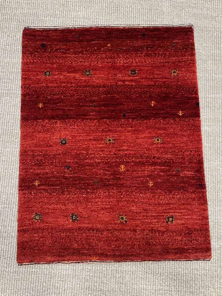 Loribaft Tappeto 60x80 Rosso (Iran) Annodato A Mano