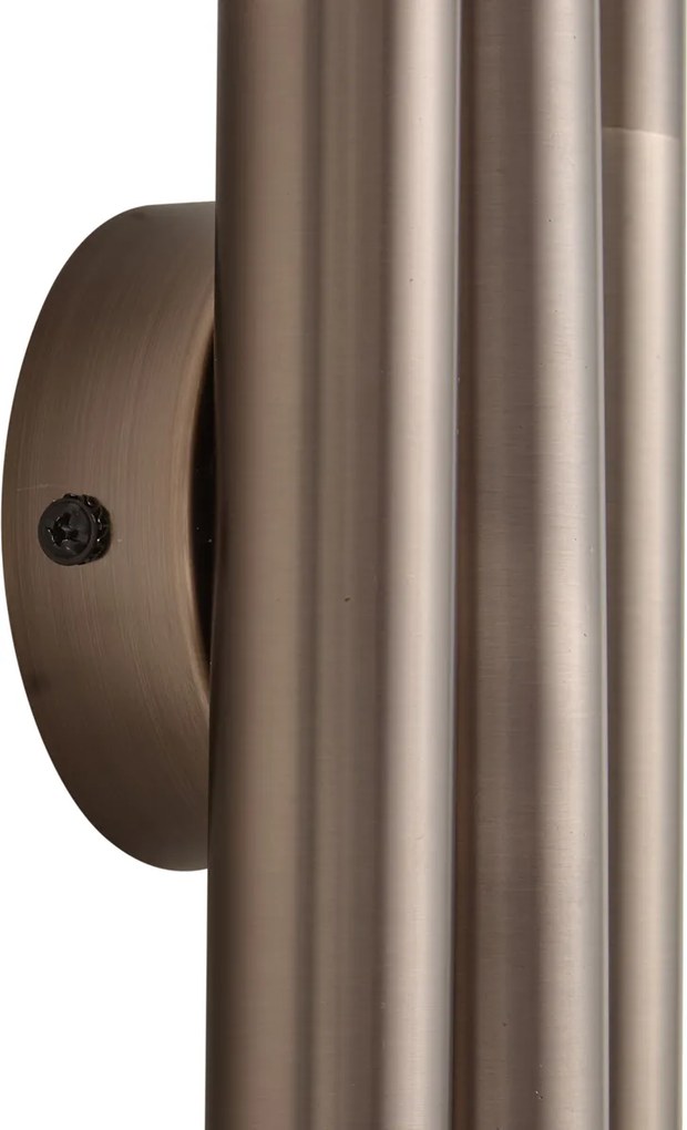 Lampada da parete moderna bronzo scuro 3 luci - Pipes