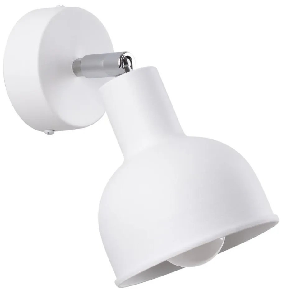 Sollux SL.1313 - Faretto da parete ELBA 1xE27/15W/230V bianco