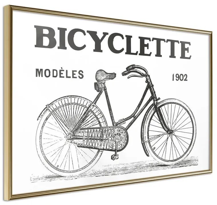 Poster  Bicyclette  Cornice Quadri Cornice d'oro, Larghezza x Altezza Home decor 30x20