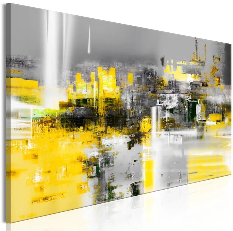 Quadro Yellow Andromeda (1 Part) Narrow  Colore Giallo, Dimensioni e Misure 120x40