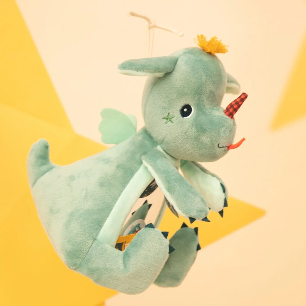 Lilliputiens - Giocattolo di stoffa con attività - Joe il drago