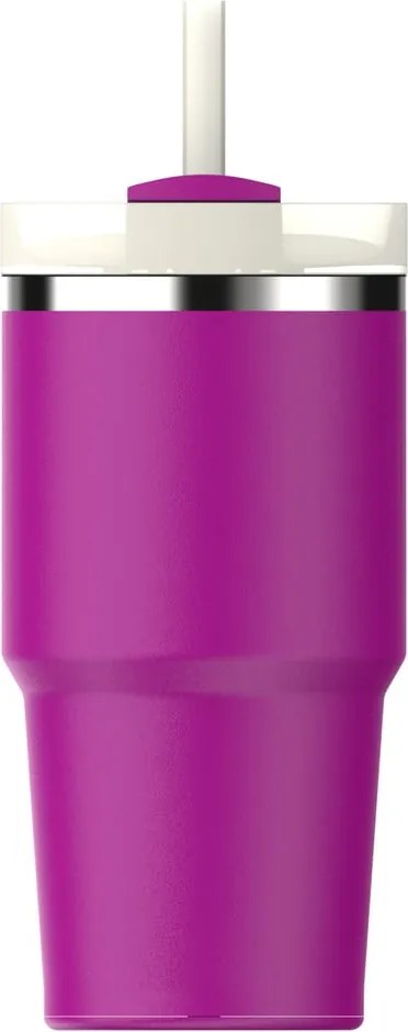 Borraccia termica rosa in acciaio inox 600 ml Quencher H2.0 FlowState Tumbler Violet Blossom – Stanley